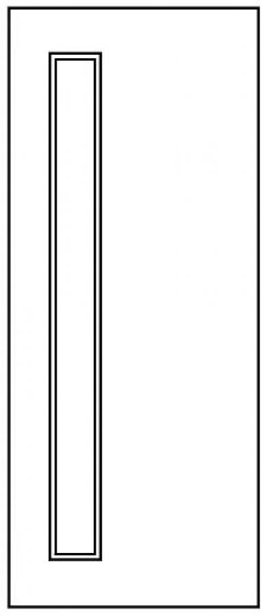 Pattern 6 - 30 Minute Fire Door with Glass  - Oak, Walnut, Ash, Grey, White Options